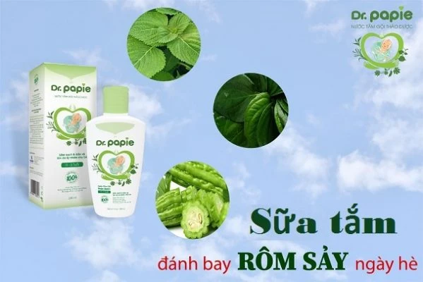 Nên chọn sữa tắm trị rôm sảy cho bé như thế nào hiệu quả nhất Sữa tắm trị rôm sảy cho bé ngày hè