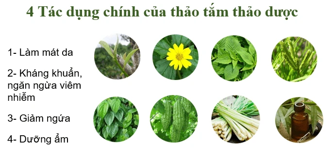 Nhận định của chuyên gia nhi khoa về tắm thảo dược cho bé Tác dụng chính của tắm thảo dược