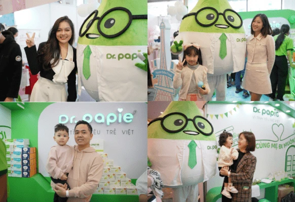 Nóng hừng hực gian hàng Dr.Papie tại The Queen's Day, bất ngờ nhận giải Nhãn hàng được yêu thích nhất Các gia đình đua nhau check in với bé mascot đáng yêu
