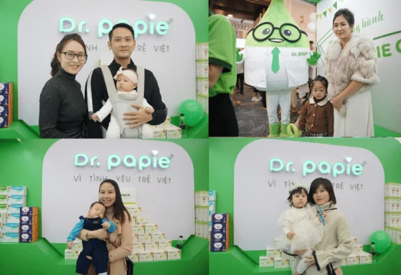 Nóng hừng hực gian hàng Dr.Papie tại The Queen's Day, bất ngờ nhận giải Nhãn hàng được yêu thích nhất Gian hàng thu hút đông đảo các gia đình