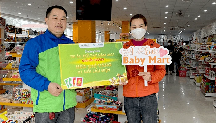 Tri ân cửa hàng Baby Mart