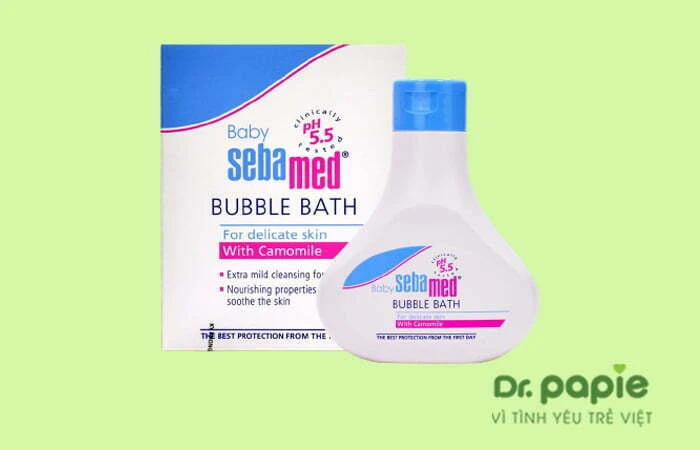 Top 10+ sữa tắm cho trẻ sơ sinh da nhạy cảm tốt nhất mẹ nên chọn Sữa tắm cho trẻ sơ sinh da nhạy cảm Sebamed Baby Bubble Bath