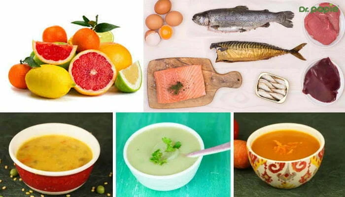 Trẻ sốt nên ăn gì