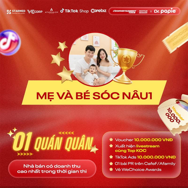 Vinh danh những đại lý Dr.Papie xuất sắc nhất cuộc đua Shoppertainment Race Festive 2024 vinh danh nhung dai ly dr papie xuat sac nhat cuoc dua shoppertainment race festive 2024