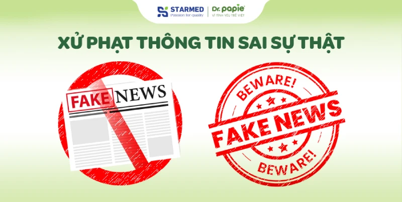 Xử phạt Tiktoker lan truyền thông tin sai sự thật về sản phẩm gạc răng miệng Dr.Papie Dr.Papie phản hồi thông tin sai sự thật 1