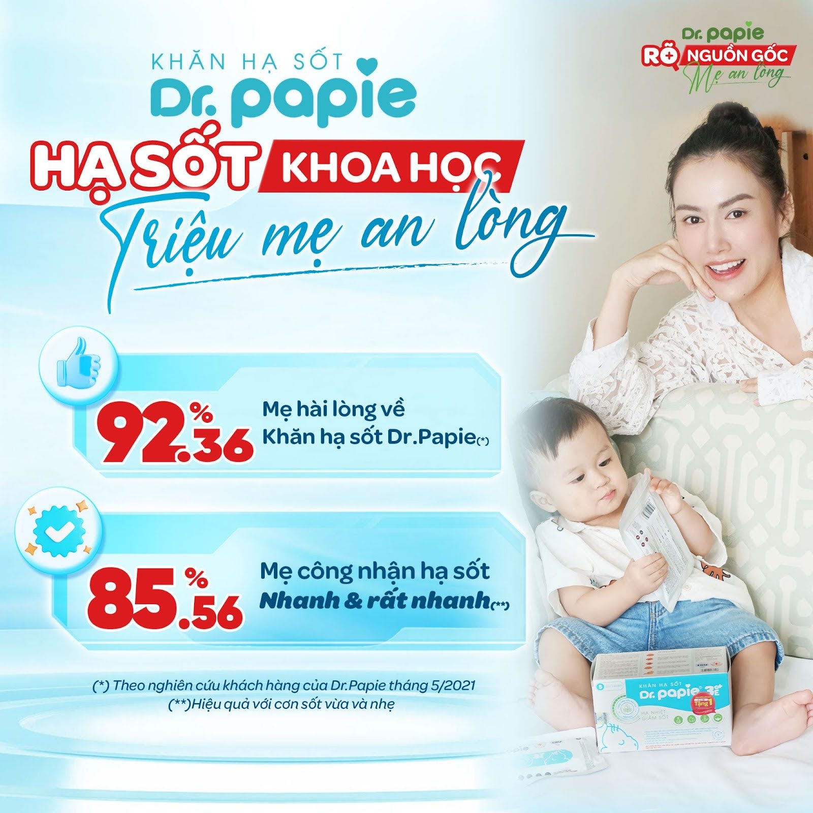 Hơn 90% mẹ Việt hài lòng khi sử dụng – Vì sao Dr.Papie được gọi là “Nhãn hiệu Quốc dân”? 2 90 Me Viet hai long khi su dung Dr.Papie 2