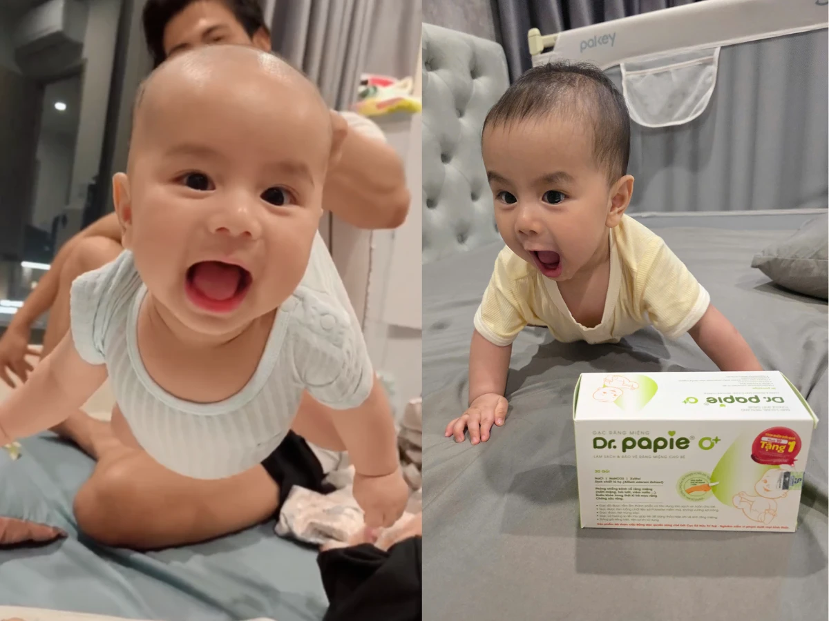 Gạc Dr.Papie giúp bé Đậu chưa từng tưa lưỡi! Gac Dr.Papie giup be Dau chua tung tua luoi 1