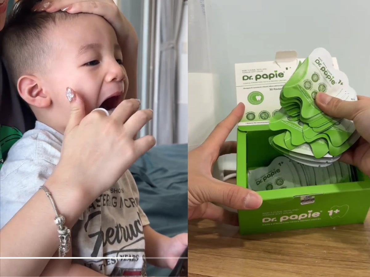 Gạc răng miệng Dr. Papie – "Bảo bối" không thể thiếu trong túi đồ của mẹ bỉm yêu du lịch 1 Gac rang mieng Dr. Papie – Bao boi khong the thieu