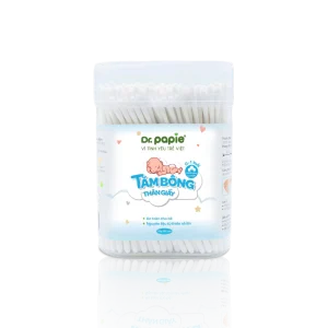 Tăm bông thân giấy Dr.Papie (cho bé 0–2 tuổi)