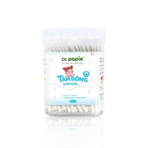 Tăm bông thân giấy Dr.Papie (cho bé 2+ tuổi)