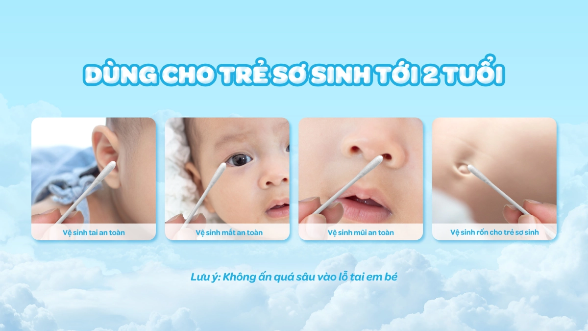 Tăm bông thân giấy Dr.Papie (cho bé 0–2 tuổi) tam bong than giay dr papie cho be tu 0 2 tuoi 3