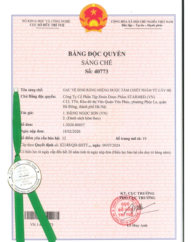 Bang sang che gac rang mieng