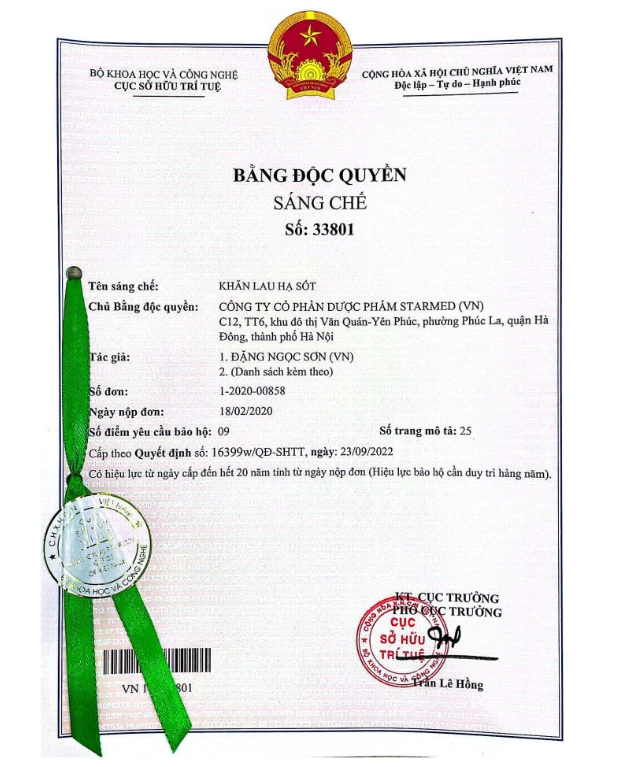 Bang sang che khan ha sot