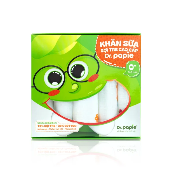 Khăn sữa sợi tre Dr.Papie (1)