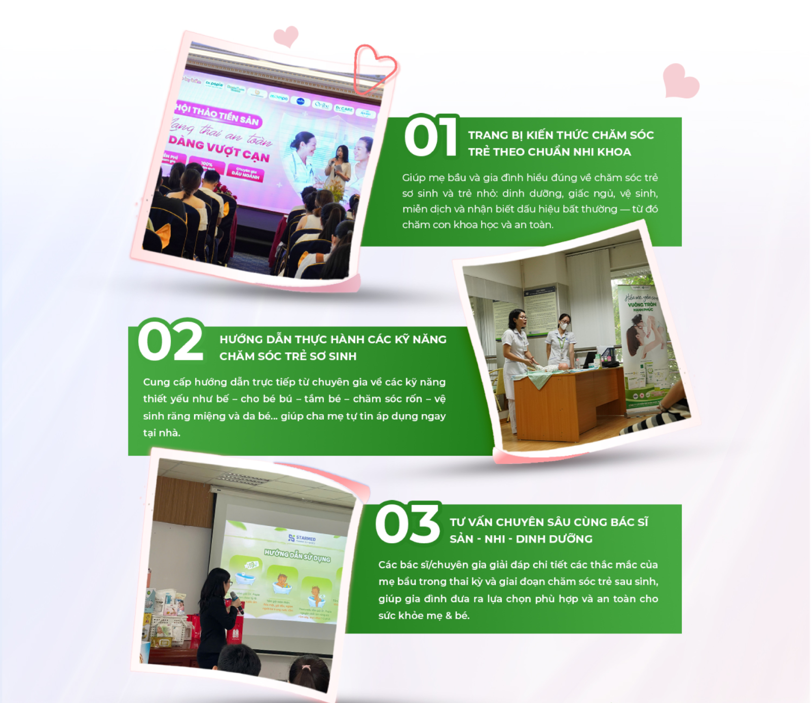 3 Inforgraphic dong hanh cung me bau hoi thao tien san