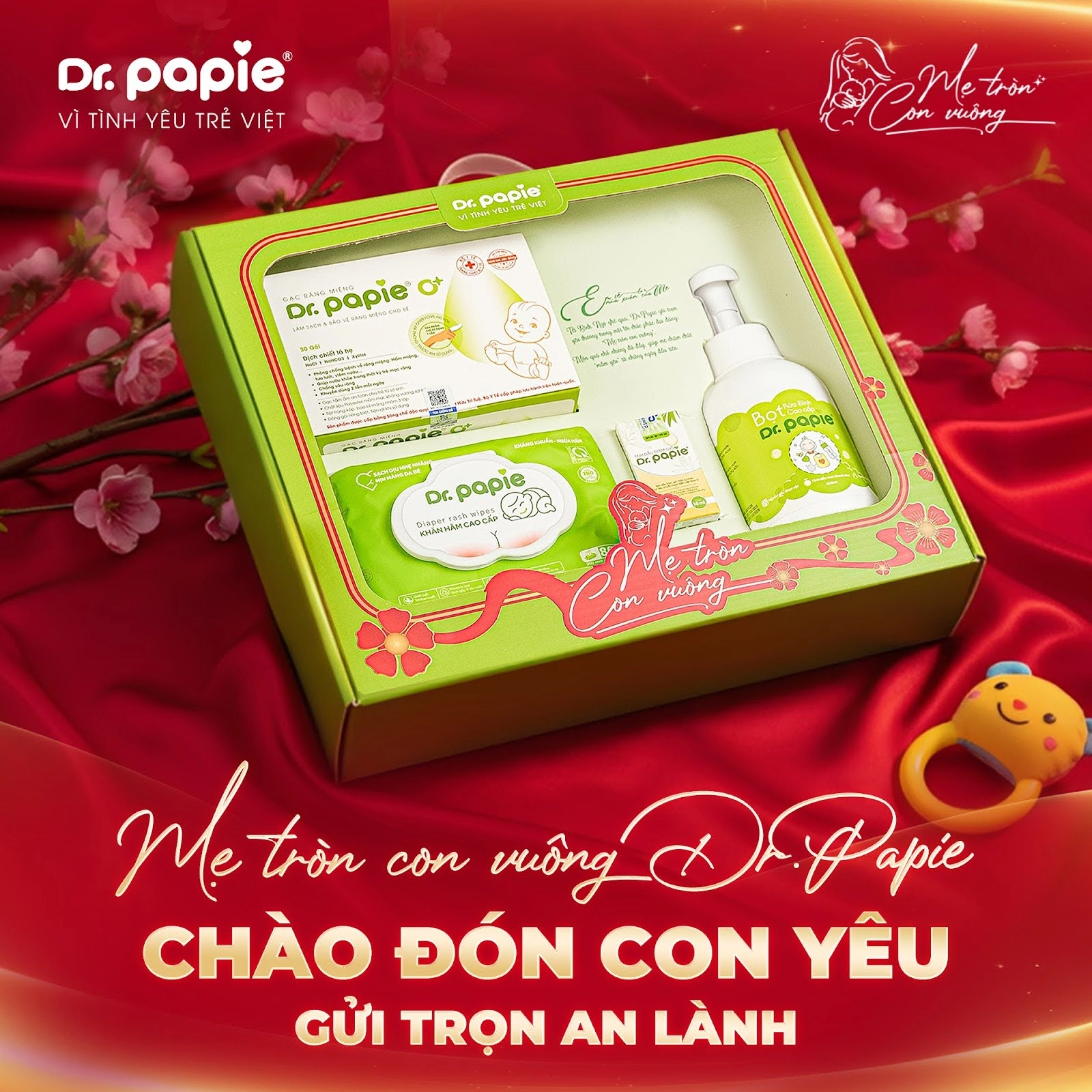 Combo Mẹ Tròn Con Vuông là lựa chọn quà Tết thiết thực dành cho mẹ bầu và mẹ sắp sinh.